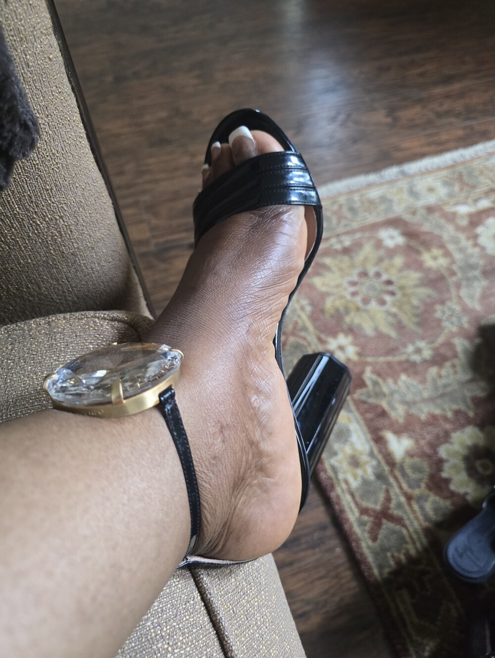 Marco de Vincenzo Black Block Heel Sandals W/Glass Globe Accent Size 40 New